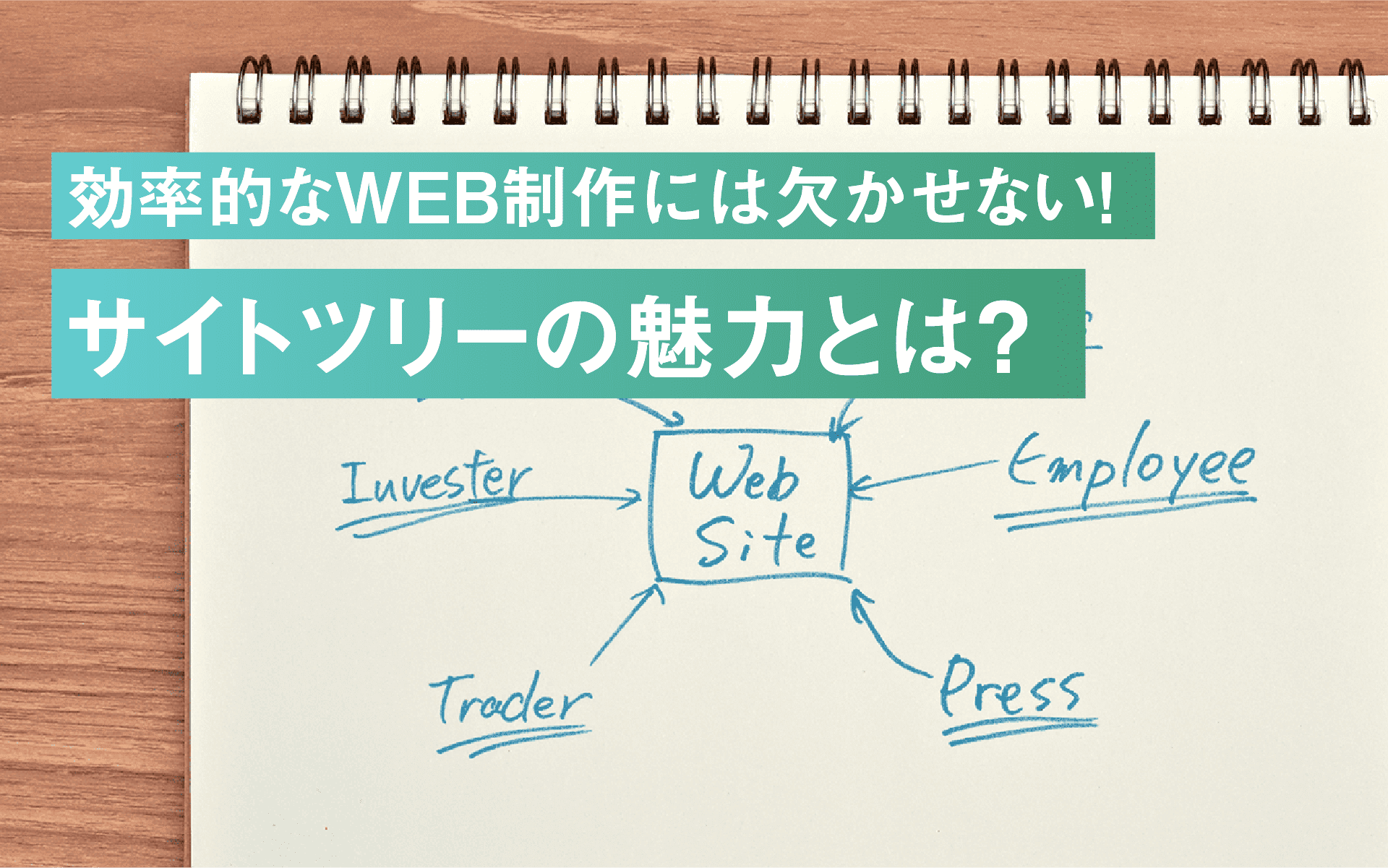 効率的なWEB制作には欠かせない！サイトツリーの魅力とは？